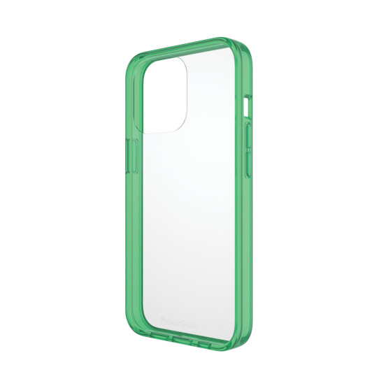 Гръб PanzerGlass за IPhone 13 Pro, ClearCase - Зелена рамка