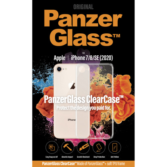 Гръб PanzerGlass за IPhone 7/8/SE 2020 ClearCase - Прозрачен