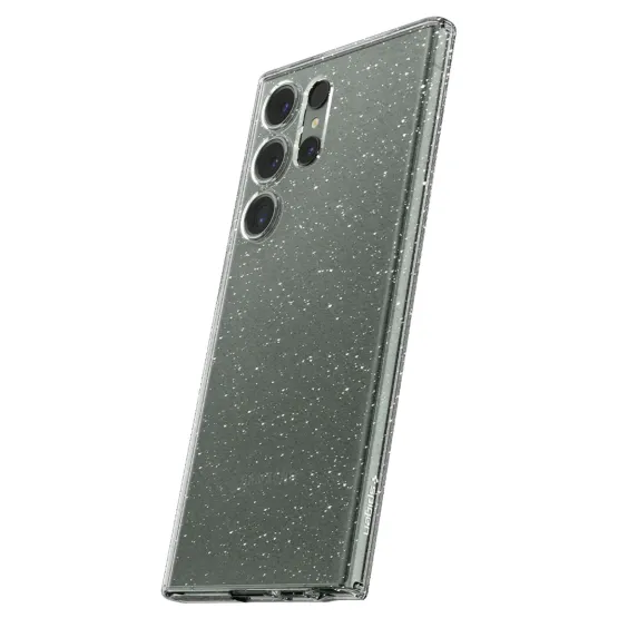 Гръб Spigen Liquid Crystal Glitter за Samsung Galaxy S23 Ultra - Прозрачен с блясък