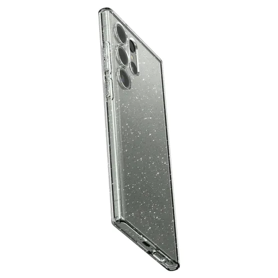 Гръб Spigen Liquid Crystal Glitter за Samsung Galaxy S23 Ultra - Прозрачен с блясък