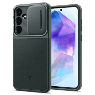 Гръб Spigen Optik Armor за Samsung Galaxy А55 - Зелен