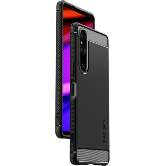 Гръб Spigen Rugged Armor за Sony Xperia 10 V - Черен