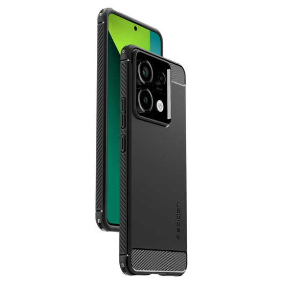 Гръб Spigen Rugged Armor за Xiaomi Redmi Note Pro 13 5 G, Черен