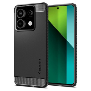 Гръб Spigen Rugged Armor за Xiaomi Redmi Note Pro 13 5 G, Черен