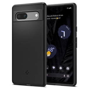 Гръб Spigen Thin Fit за Google Pixel 7a - Черен