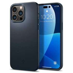 Гръб Spigen Thin Fit за iPhone 14 Pro Max - Черен металик