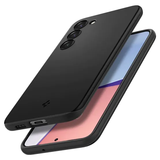 Гръб Spigen Thin Fit за Samsung Galaxy S23 - Черен