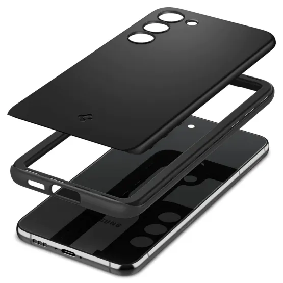 Гръб Spigen Thin Fit за Samsung Galaxy S23 - Черен