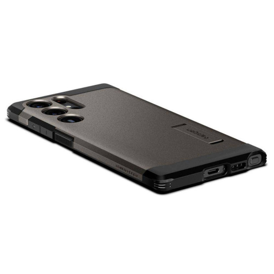 Гръб Spigen Tough Armor за Samsung Galaxy S23 Ultra - Черен металик