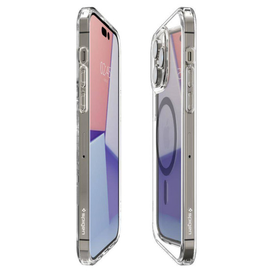 Гръб Spigen Ultra Hybrid MagFit за iPhone 14 Pro - Прозрачен/Карбон