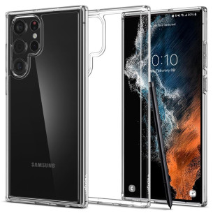 Гръб Spigen Ultra Hybrid за Samsung Galaxy S22 Ultra - Прозрачен