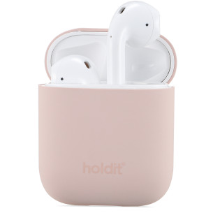 Kaлъф Holdit Silicone Case за AirPods 1/2 - Бледо розов