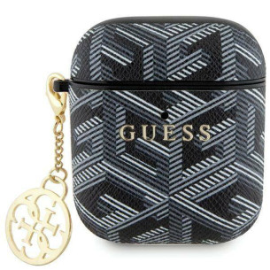 Калъф за Airpods Guess PU G Cube Charm Case за AirPods 1/2 - Черен