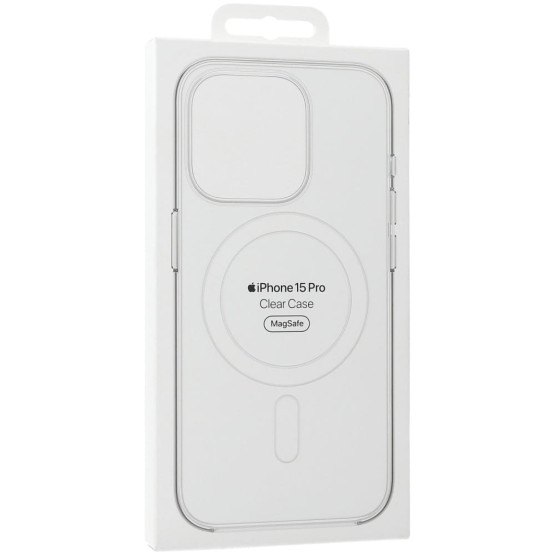 Оригинален гръб Apple Clear MagSafe Cover за iPhone 15 Pro - Прозрачен, MT223ZM/A