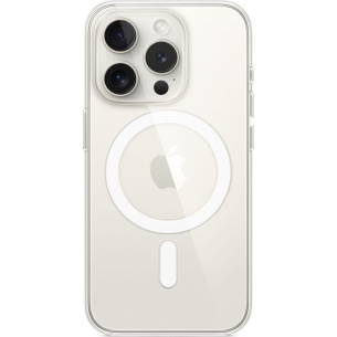 Оригинален гръб Apple Clear MagSafe Cover за iPhone 15 Pro - Прозрачен, MT223ZM/A