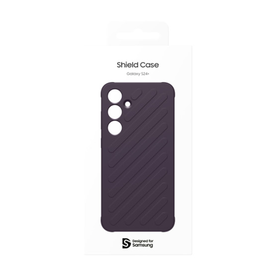 Оригинален гръб Samsung Shield Cover за Galaxy S24 Plus - Тъмно лилав, GP-FPS926SAC