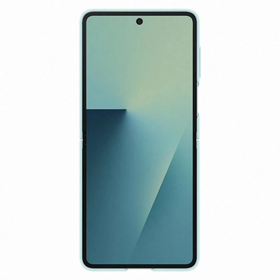 Оригинален гръб Samsung Silicone Cover with Ring за Galaxy Z Flip 7- Light Cyan, EF-PF766TME