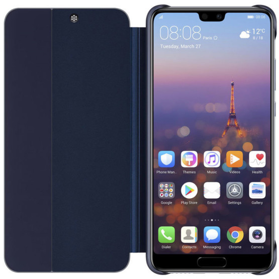 Оригинален калъф Flip View за Huawei P20 - Син