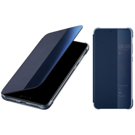 Оригинален калъф Flip View за Huawei P20 - Син