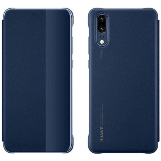 Оригинален калъф Flip View за Huawei P20 - Син