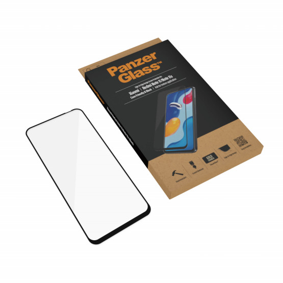 Стъклен протектор PanzerGlass за Xiaomi Redmi Note 11/11s/12s CaseFriendly - Черен