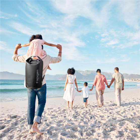 Водоустойчва раница с калъф Spigen Aqua Shield WaterProof Dry Bag 30L + 3L, Черен