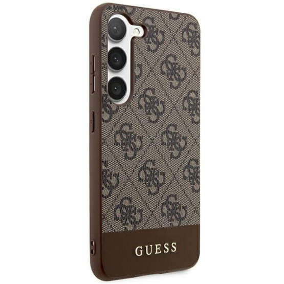 Гръб Guess 4G Stripe Case за Samsung Galaxy S24 Plus - Кафяв