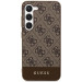 Гръб Guess 4G Stripe Case за Samsung Galaxy S24 Plus - Кафяв