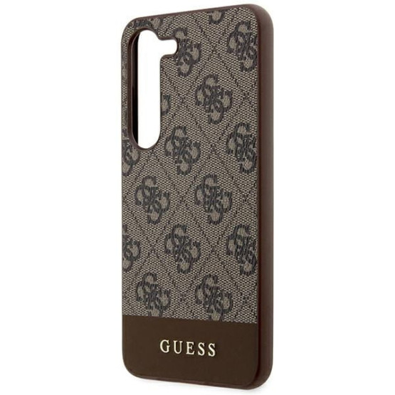Гръб Guess 4G Stripe Case за Samsung Galaxy S24 Plus - Кафяв