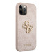 Гръб Guess PU 4G Metal Logo Case за iPhone 12 Pro Max - Розов