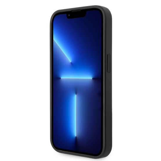 Гръб Guess PU 4G Metal Logo Case за iPhone 15 Pro - Сив