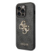 Гръб Guess PU 4G Metal Logo Case за iPhone 15 Pro - Сив