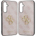 Гръб Guess PU 4G Metal Logo Case за Samsung Galaxy S23 FE - Розов