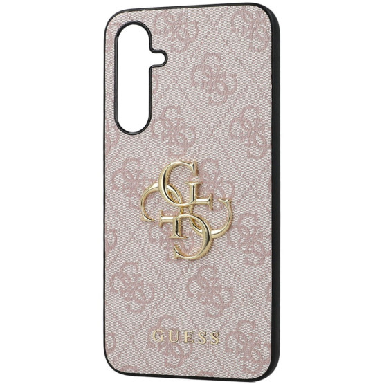 Гръб Guess PU 4G Metal Logo Case за Samsung Galaxy S23 FE - Розов