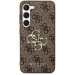 Гръб Guess PU 4G Metal Logo Case за Samsung Galaxy S24 - Кафяв