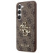 Гръб Guess PU 4G Metal Logo Case за Samsung Galaxy S24 - Кафяв