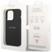 Гръб Guess PU Leather Saffiano Case за iPhone 14 Pro - Черен