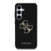 Гръб Guess за Samsung Galaxy S25 , PU, Grained, 4G Metal Logo Case, Черен