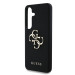 Гръб Guess за Samsung Galaxy S25 , PU, Grained, 4G Metal Logo Case, Черен