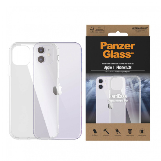 Гръб HardCase PanzerGlass за Apple Iphone 11 , Antibacterial - Прозрачен