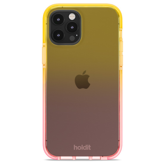 Гръб Holdit Seethru Case за iPhone 12/12 Pro- Bright Pink/Orange Juice