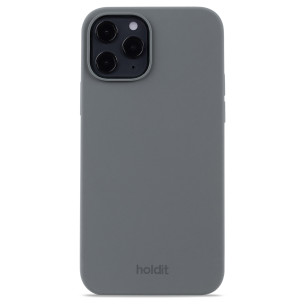 Гръб Holdit Silicone Case за iPhone 12/12 Pro - Space Gray