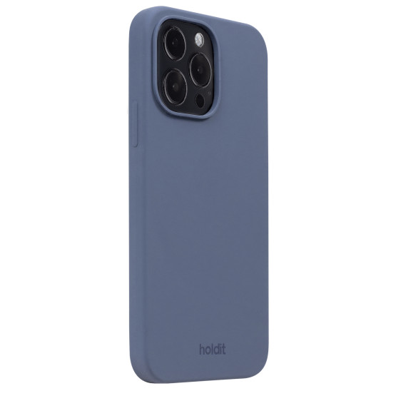 Гръб Holdit Silicone Case за iPhone 14 ProMax - Син