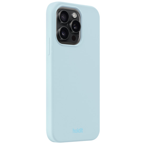 Гръб Holdit Silicone Case за iPhone 15 Pro - Mineral Blue