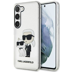 Гръб Karl Lagerfeld IML Glitter Karl and Choupette NFT Case за Samsung Galaxy S23 Plus - Прозрачен