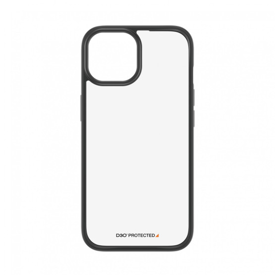 Гръб PanzerGlass за Apple iPhone 15 Clearcase with D3O - Черна рамка