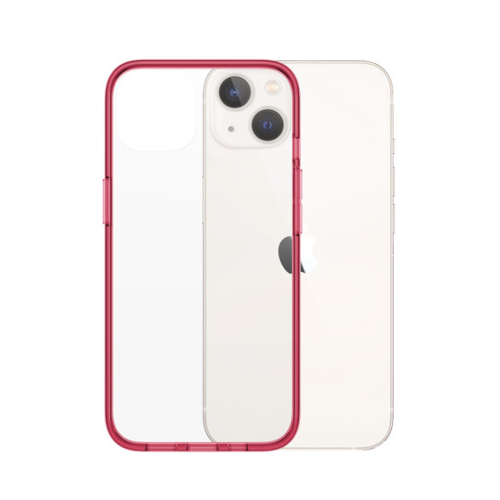 Гръб PanzerGlass за IPhone 13 , ClearCase - Червена рамка