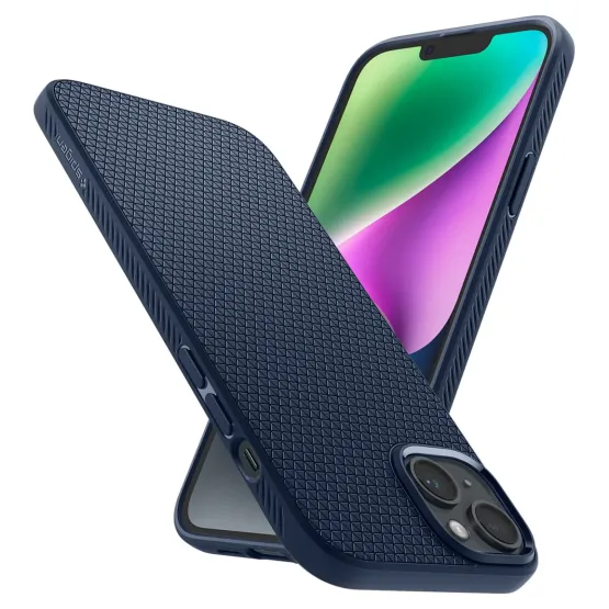 Гръб Spigen Liquid Air за iPhone 14 Plus - Син