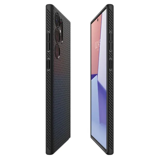 Гръб Spigen Liquid Air за Samsung Galaxy S23 Ultra - Черен