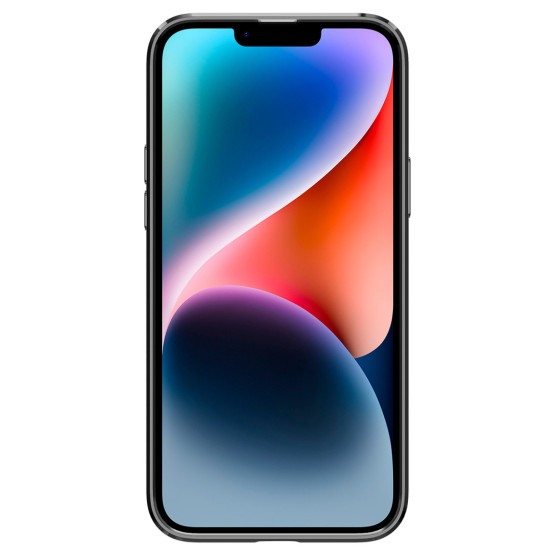 Гръб Spigen Optik Crystal за iPhone 14 Plus - Порзрачен с сребриста рамка